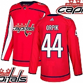 Capitals #44 Orpik Red With Special Glittery Logo Adidas Jersey,baseball caps,new era cap wholesale,wholesale hats